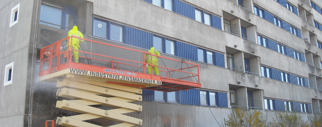 Referencer: Rensning og imprægnering af facade på boligblok i Vestervang, Århus C.
